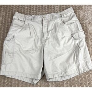 Columbia Men's Cargo Shorts 38‎ Khaki Expandable Waist Outdoor